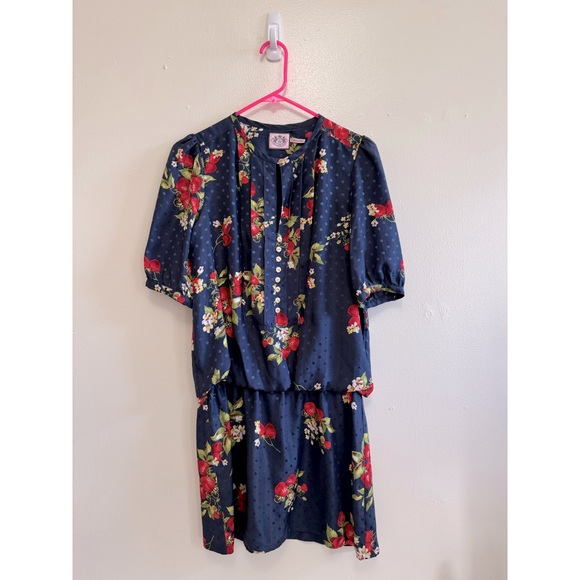 Vintage Juicy Couture Strawberry Silk Dress - Picture 2 of 14